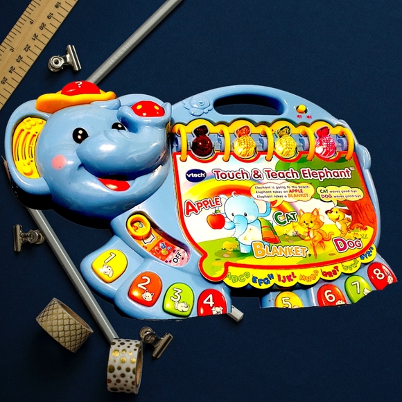 VTech Touch and Teach Elephant Book , BlueLearning/Educational Toy - Picture 11 of 11